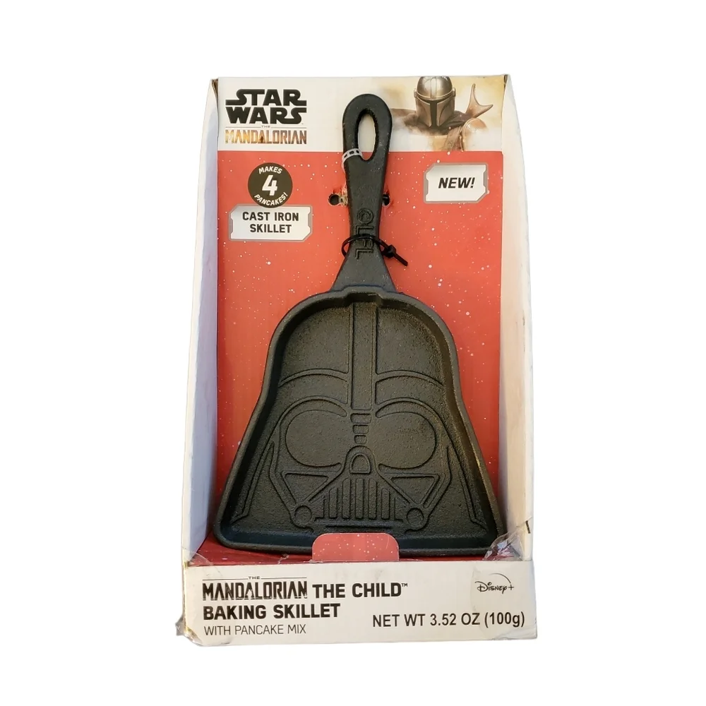 Disney‎ Star Wars Darth Vader Cast Iron Baking Skillet With Pancake Mix